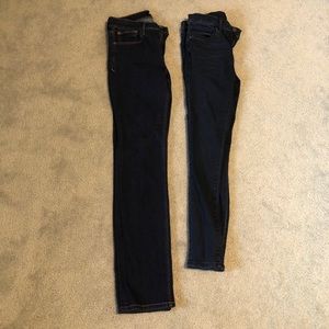 Size 2 EXPRESS Deep Blue Jeans!! Good as new!